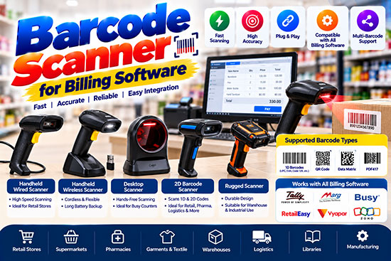 Barcode Scanner for Billing Software